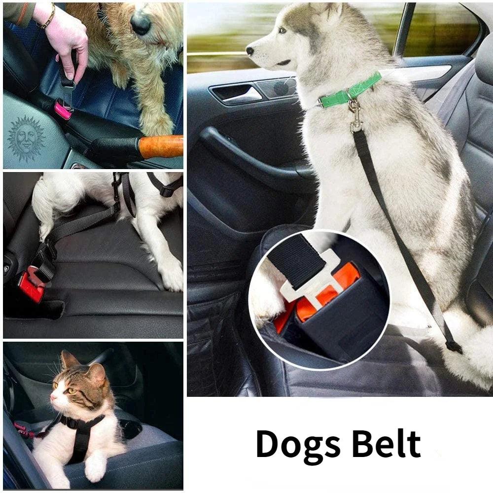 Adjustable Pet Car Seat Belt – Safety Harness Clip