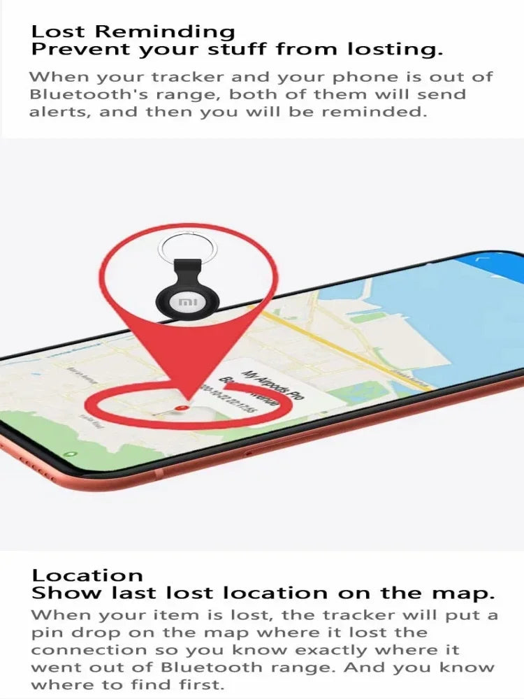 Mini Smart GPS Tracker – Bluetooth Locator for Pets, Kids & Bags
