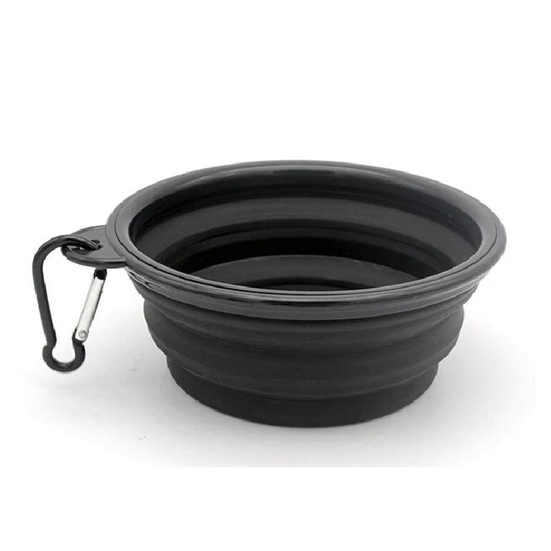 Foldable Silicone Pet Bowl – Portable Travel Feeder