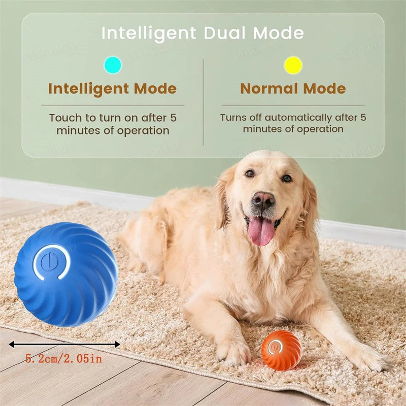 Smart Interactive Dog Toy Ball – USB Rechargeable & Automatic Moving