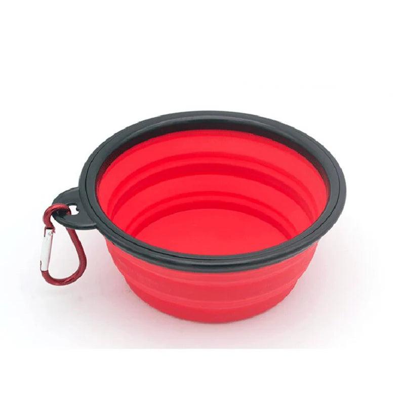 Foldable Silicone Pet Bowl – Portable Travel Feeder