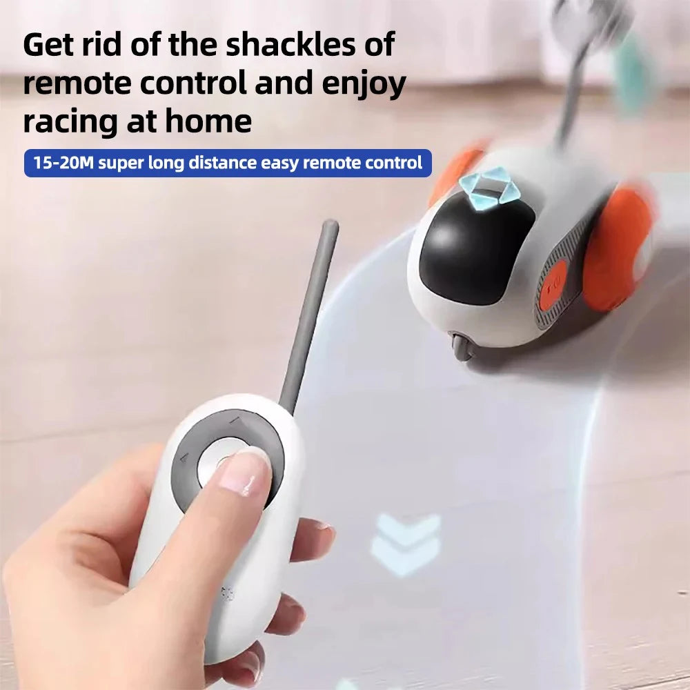 Smart Remote-Controlled Cat Toy Car – Interactive Play for Cats & Dogs