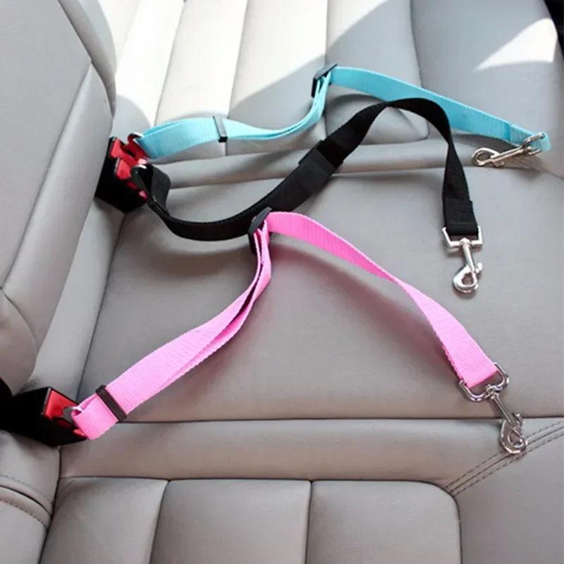 Adjustable Pet Car Seat Belt – Safety Harness Clip