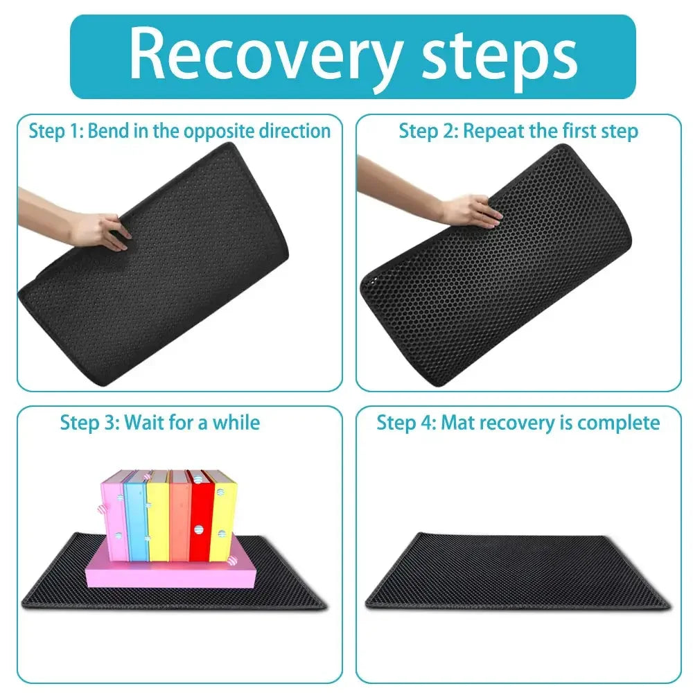Waterproof Double-Layer Cat Litter Mat – Non-Slip & Easy to Clean