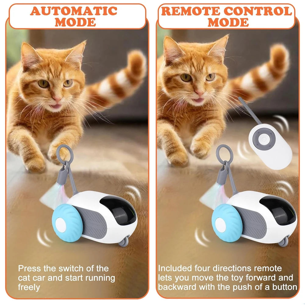 Smart Remote-Controlled Cat Toy Car – Interactive Play for Cats & Dogs