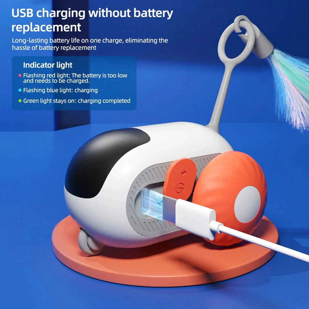 Smart Remote-Controlled Cat Toy Car – Interactive Play for Cats & Dogs