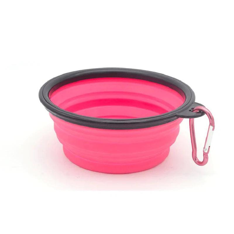Foldable Silicone Pet Bowl – Portable Travel Feeder