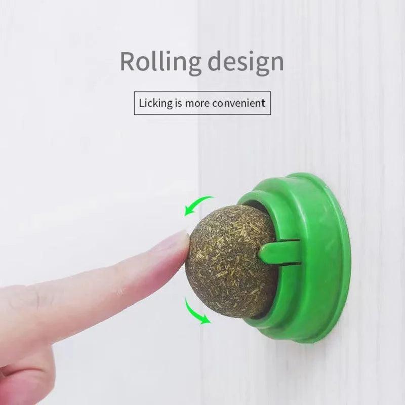 Natural Catnip Wall Ball Toy – Fun & Healthy Treat for Cats