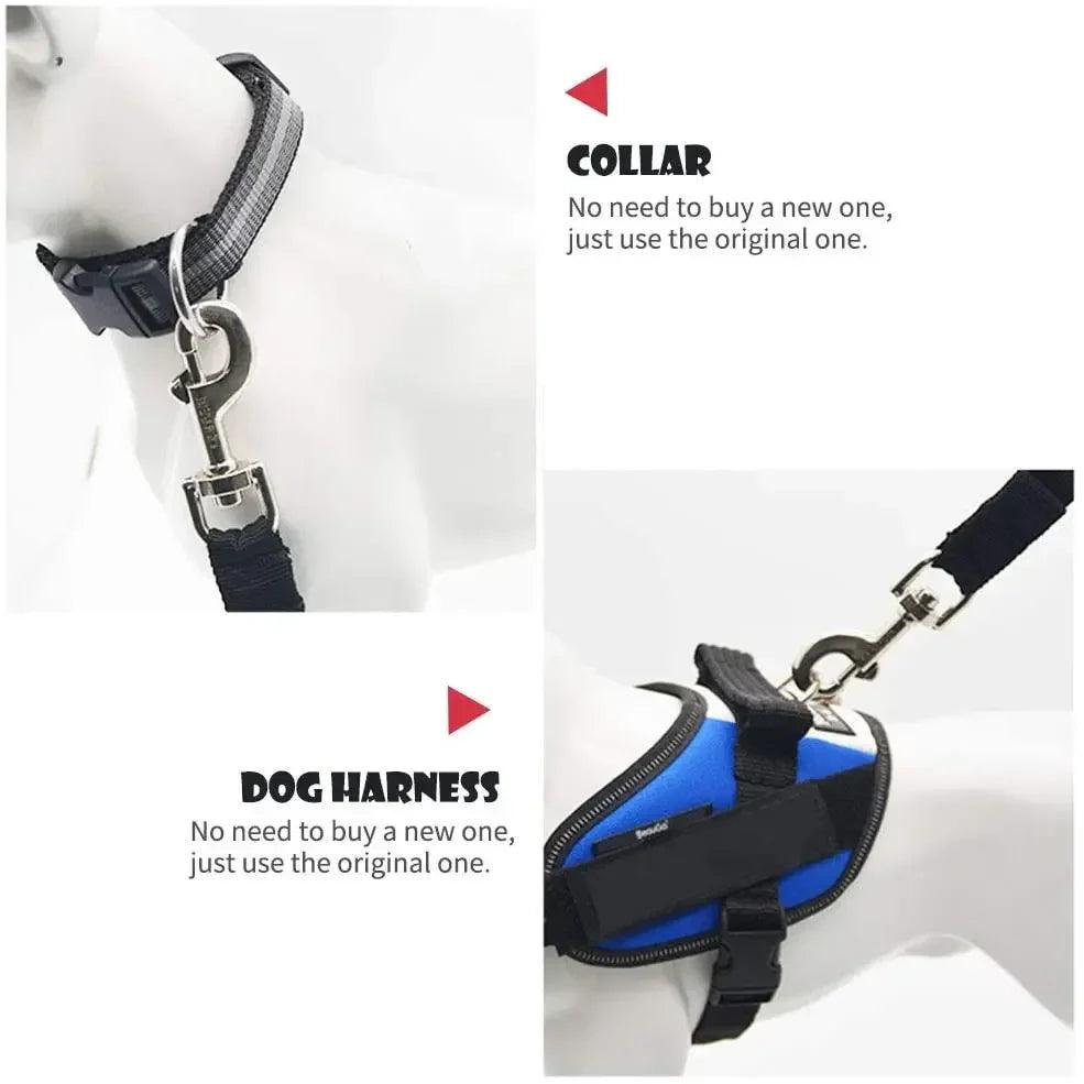 Adjustable Pet Car Seat Belt – Safety Harness Clip