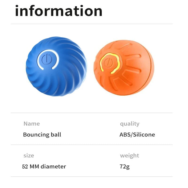 Smart Interactive Dog Toy Ball – USB Rechargeable & Automatic Moving