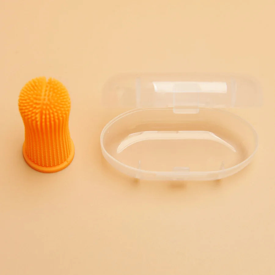 Pet Finger Toothbrush – Oral Cleaning for Cats & Dogs