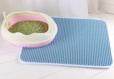 Waterproof Double-Layer Cat Litter Mat – Non-Slip & Easy to Clean