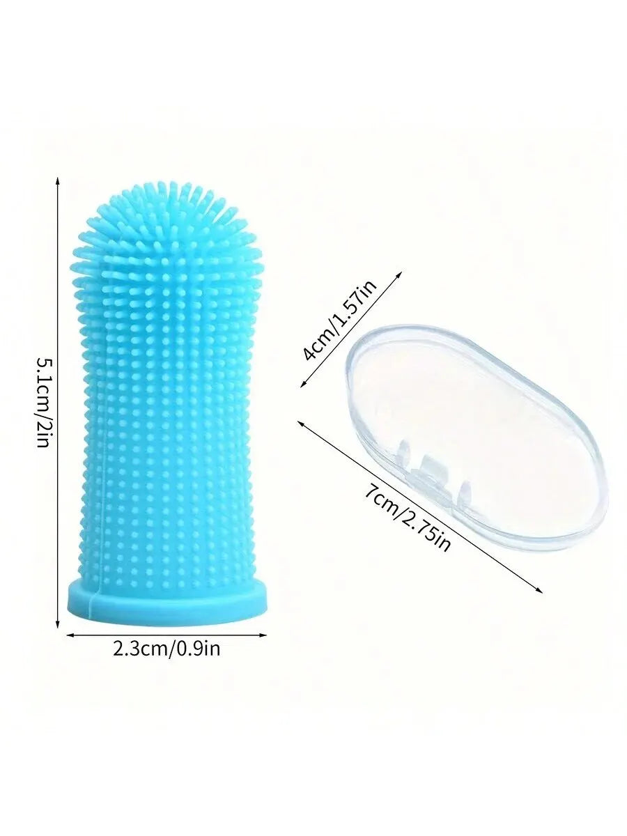 Pet Finger Toothbrush – Oral Cleaning for Cats & Dogs