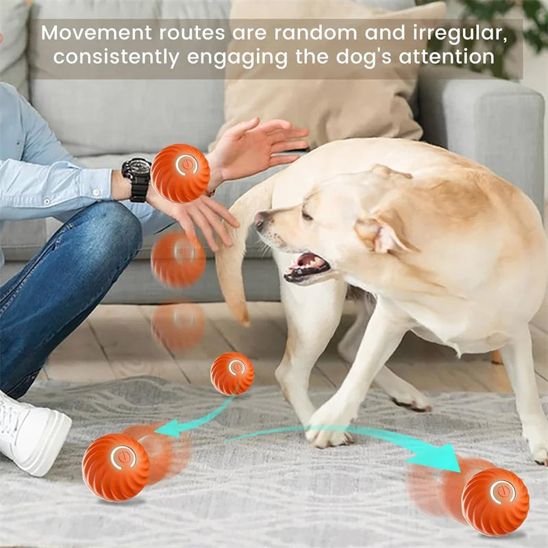 Smart Interactive Dog Toy Ball – USB Rechargeable & Automatic Moving