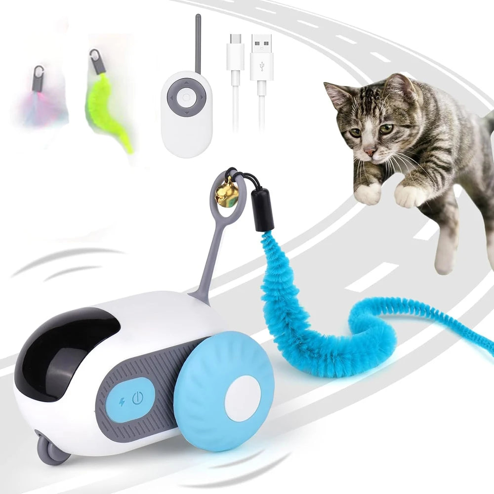 Smart Remote-Controlled Cat Toy Car – Interactive Play for Cats & Dogs