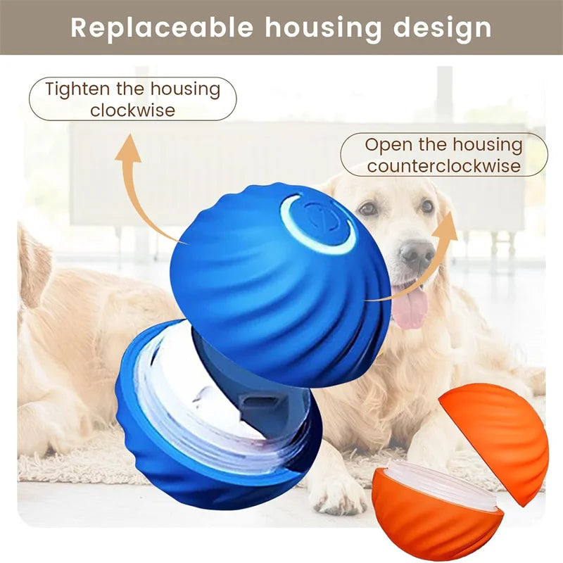 Smart Interactive Dog Toy Ball – USB Rechargeable & Automatic Moving